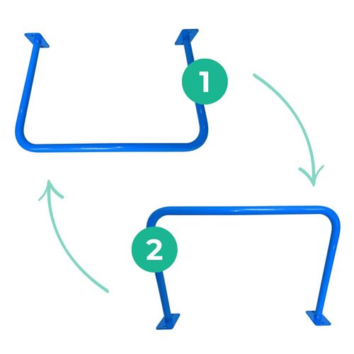 drążek do podciągania sufitowy - niebieski na Arena.pl