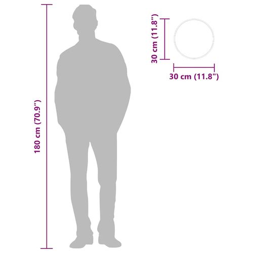 Lustro ścienne, złote, Ø 30 cm, okrągłe na Arena.pl