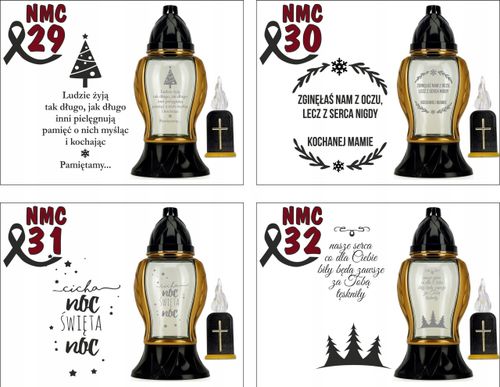 Ozdobny Znicz z Twoim grawerem Napisem Personalizowany dla dziadka na Arena.pl