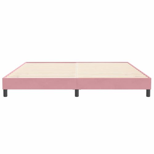 Łóżko Box Spring bez materaca Różowe 200x220 cm Aksamit na Arena.pl
