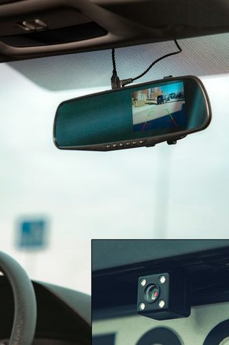 KAMERA LUSTERKO REJESTRATOR FULL HD PRZÓD TYŁ na Arena.pl