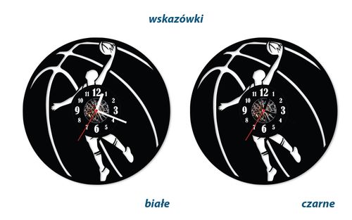 Zegar ścienny z płyty winylowej Koszykówka 46.13 na Arena.pl