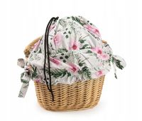 WKŁAD WYŚCIÓŁKA z WIĄZANIEM ZAMYKANIEM do koszyka ROWEROWEGO na rower PL