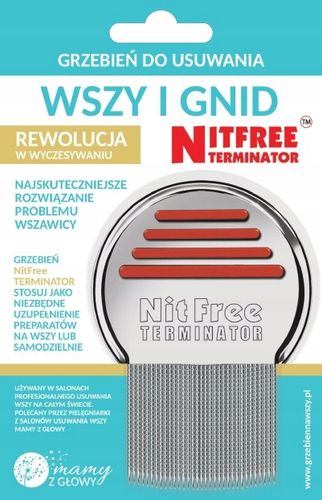 NitFree Terminator grzebień na wszy i gnidy 1 sztuka na Arena.pl