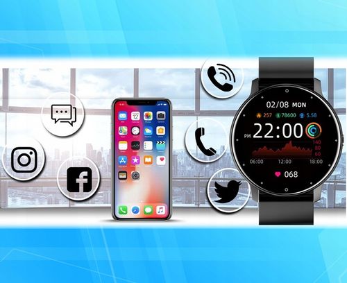 Zegarek Smartwatch Męski POLSKIE MENU PULS SMS FB 220mAh BT5.0 1,28" IPS na Arena.pl