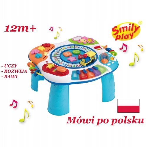 SMILY PLAY STOLIK MUZYCZNY STOLICZEK EDUKACYJNY PL na Arena.pl