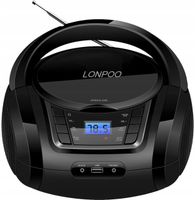 Radioodtwarzacz Lonpo LP-D03 CD BLUETOOTH FM USB AUX IN Boombox Czarny