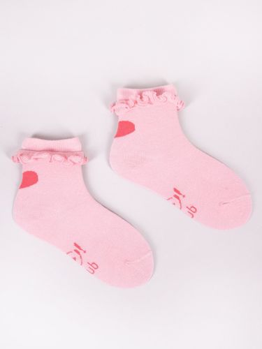 Skarpety dziewczęce z bawełnianą falbanką 3PAK 20-22 YOCLUB na Arena.pl