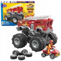 HOT WHEELS KLOCKI MEGA BLOKS MONSTER TRUCK STRAŻACKI 5-ALARM + ŁAZIK ATV