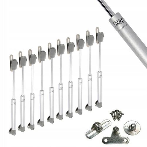 10X PODNOŚNIK GAZOWY SIŁOWNIK MEBLOWY 80N TELESKOP SZAFKI AMORTYZATOR na Arena.pl