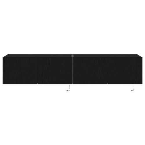 Szafka pod telewizor Ze LED Lights Czarny dąb 80 x 35 x 31 cm na Arena.pl