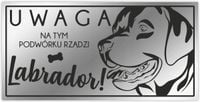 UWAGA PIES tabliczka informacyjna z grawerem Labrador