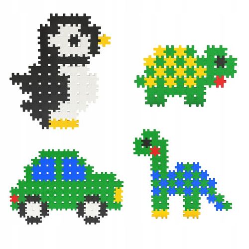 KLOCKI KONSTRUKCYJNE MINI WAFLE Meli Minis Pastel 1200 El PUZZLE MOZAIKA na Arena.pl