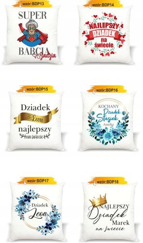 foto PODUSZKA PREZENT NA DZIEŃ BABCI DZIADKA imię na Arena.pl