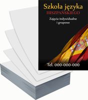 Ulotki A6 reklamowe firmowe 100szt dużo wzorów do wyboru SZKOŁA JĘZYKOWA