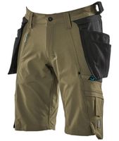 Spodenki z kieszeniami wiszącymi Mascot rozmiar (C50, zielony)