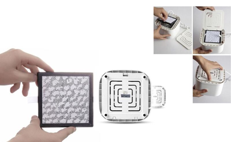 Filtr 2W1 Do Oczyszczacza Cronos Cube - Hepa + Węglowy zdjęcie 2