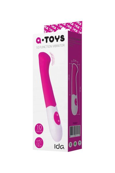 A-Toys, Vibrator Ida, Silicone, Pink, 19 Cm zdjęcie 5