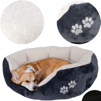 MIĘKKIE LEGOWISKO DLA PSA KOTA XL 70x64 CM CIEPŁA WŁOCHATA KANAPA PODUSZKA