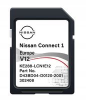 Nissan Qashqai Juke X-Trail 2023 Nawigacja Karta SD