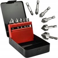 Zestaw pogłębiaczy do metalu 6,3-20,5mm 6szt HEX GEKO