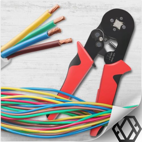 ZACISKARKA PRASKA DO KONEKTORÓW KOŃCÓWEK KABLI TULEJEK 0.25-10mm² na Arena.pl