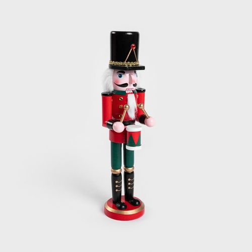 Figurka NUTCRACKER dziadek do orzechów z bębenkiem 31 cm HOMLA na Arena.pl