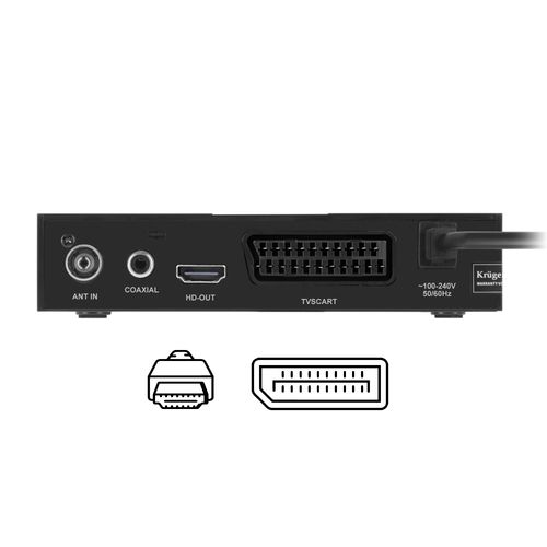 Tuner DVB-T2 H.265 HEVC Kruger&Matz HDMI SCART PVR EPG USB dekoder na Arena.pl