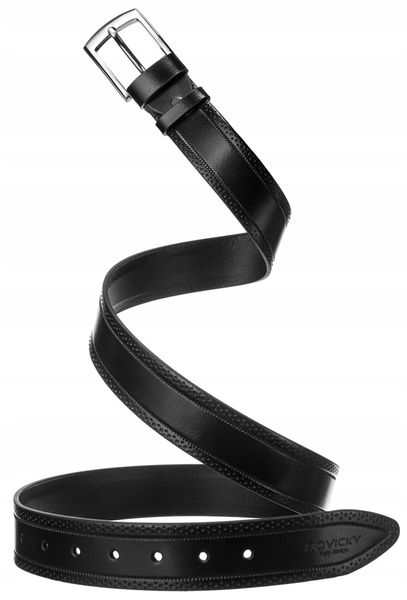 szeroki, skórzany pasek męski - rovicky 95 zdjęcie 3
