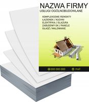 Ulotki A4 1000szt reklamowe firmowe duży wybór USŁUGI OGÓLNOBUDOWLANE