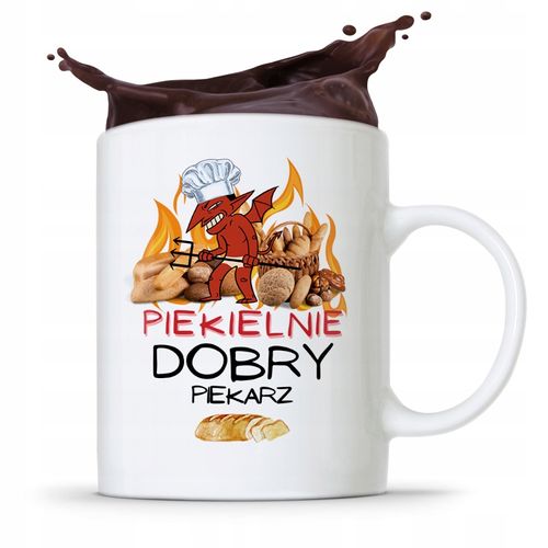 Kubek Prezent Dla Piekarza Piekielnie Dobry Z Nadrukiem Ze Zdjęciem na Arena.pl