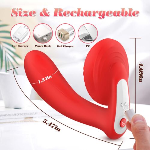 silicone vibrator 10 vibration modes, licking, heating + app control na Arena.pl