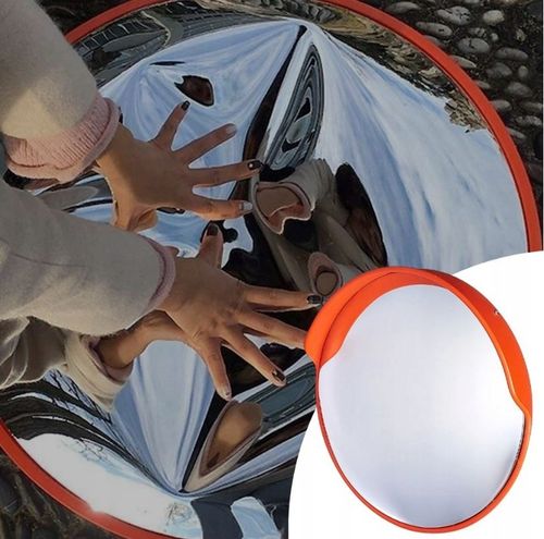NIETŁUKĄCE LUSTRO WYJAZDOWE DROGOWE MAGAZYNOWE 60CM SFERYCZNE u-18a UCHWYT na Arena.pl