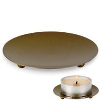 Podstawka pod świece metalowa złota 8,5 cm