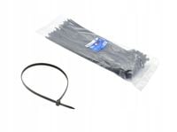 opaski zaciskowe nylonowe czarne 280x4.8mm uv 100szt.