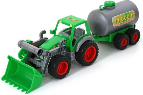 WADER Traktor koparka + cysterna beczka na Arena.pl