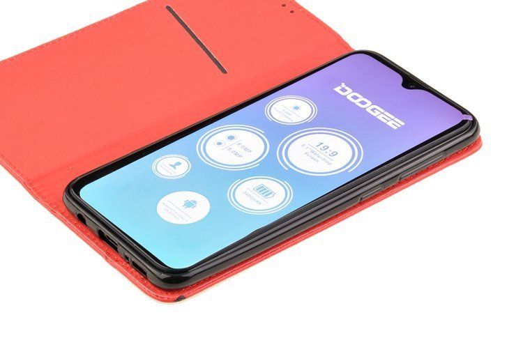 Etui Smart do Doogee X90 czerwony zdjęcie 4
