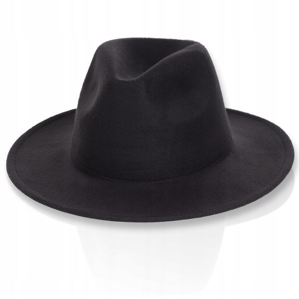Kapelusz męski filcowy czarny zdjęcie 7