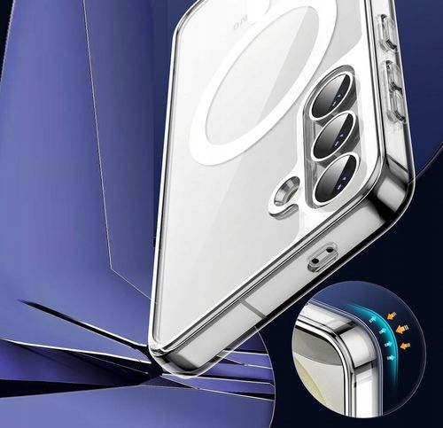 Etui Do SAMSUNG GALAXY S24 +Szkło 9H WZMACNIANE 360° do MAGSAFE CLEAR CASE na Arena.pl