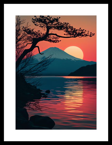 Plakat 21x29,7cm Góra Wieczorem zdjęcie 3