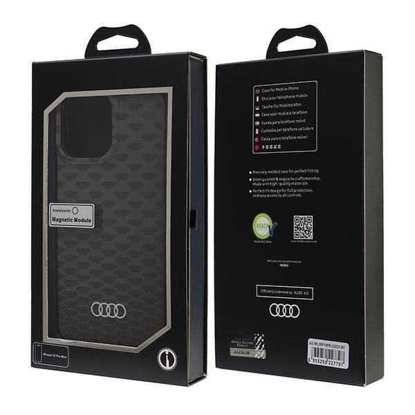 Audi IML Stitching Pattern MagSafe iPhone 16 Pro Max 6.9" czarny/black zdjęcie 7