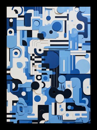 Plakat 13x18cm Niebieski Labirynt na Arena.pl