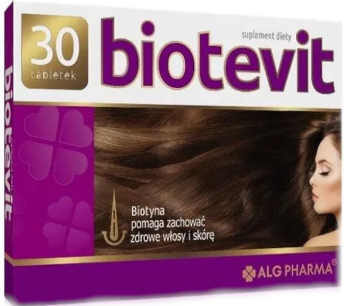Alg Pharma Biotevit na piękne włosy 30 tabl. zdjęcie 1
