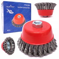 Szczotka stalowa 125mm FT54125FS czyszczenia rdzy blatów metalu drewna farb