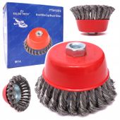Szczotka stalowa 125mm FT54125FS czyszczenia rdzy blatów metalu drewna farb