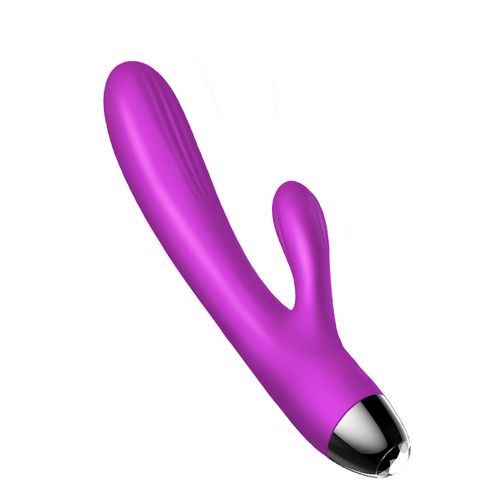 wibrator silicone vibrator and pulsator purple usb 7+7 function / heating na Arena.pl
