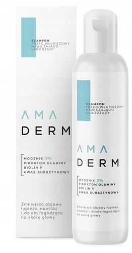 AMADERM Szampon przeciwłupieżowy nawilżający 150ml na Arena.pl