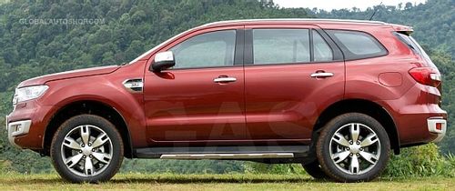 FORD EVEREST - Listwy CHROM na drzwi boczne dekoracyjne chromowane na Arena.pl