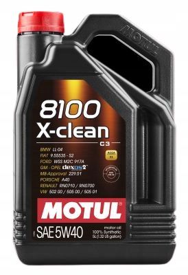 Motul 8100 X-clean 5W40 5L zdjęcie 2