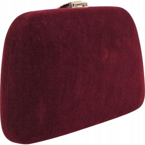 Torebka kopertówka puzderko wizytowa wieczorowa bordowa sylwester na Arena.pl